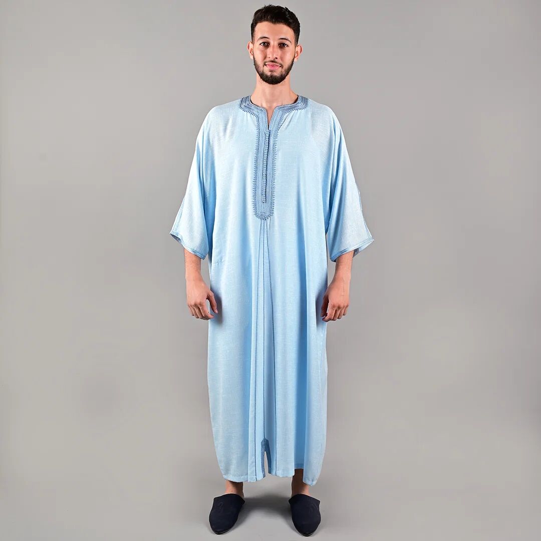 Gandoura Lin Homme - Bleu Ciel