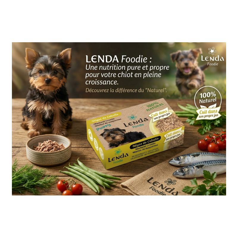 Pâté : Aliment Complémentaire Humide :maquereau Naturel Pour Chiot Puppy