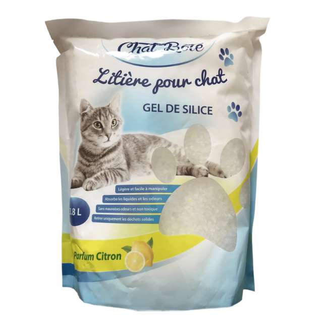Litière Pour Chat En Silice Parfum Citron 3,8 L
