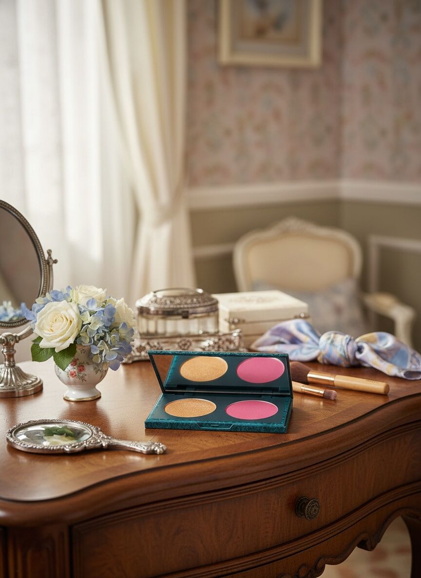 Bridgerton Bouquet Blush & Highlighter Duo Face Palette 02 thumbnail 4