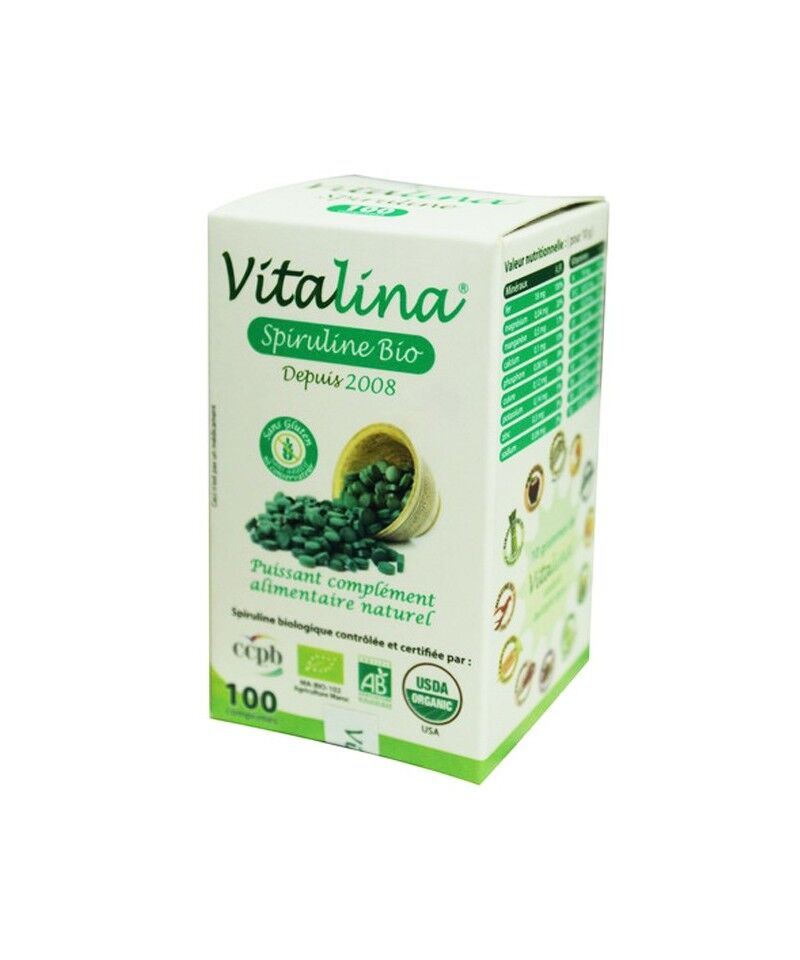 Spiruline Bio Sans Gluten Fl 200 Cpr
