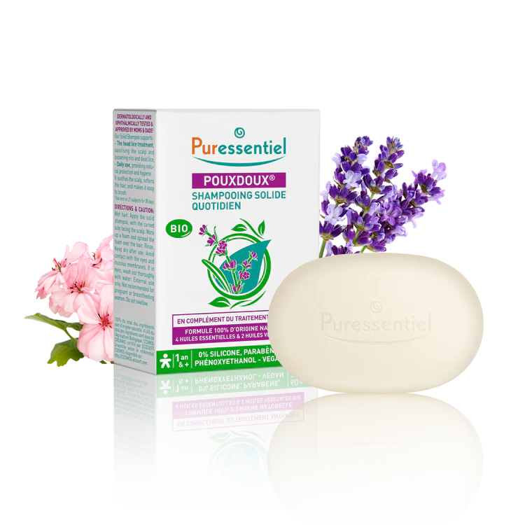 Anti Poux Shampooing Solide Pouxdoux Bio 60 G 3481