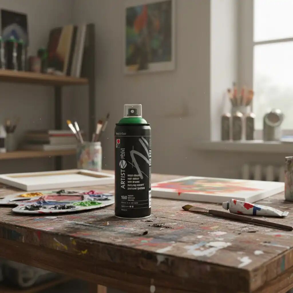 Bombe Peinture Aérosol Artist Spray Vert Acide – Acrylique Adaptée