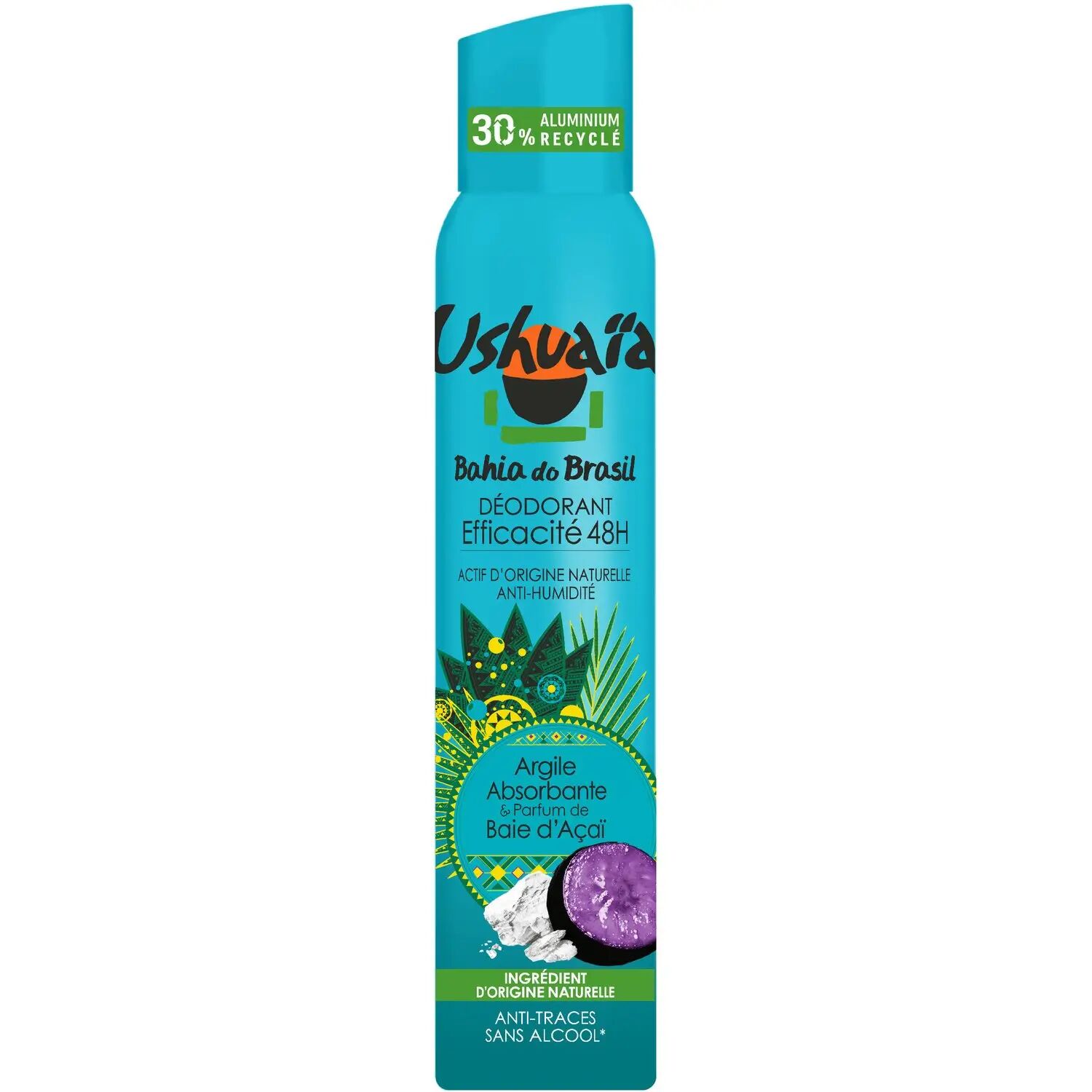Déodorant Spray 48h – Argile Absorbante & Baie D’açaï