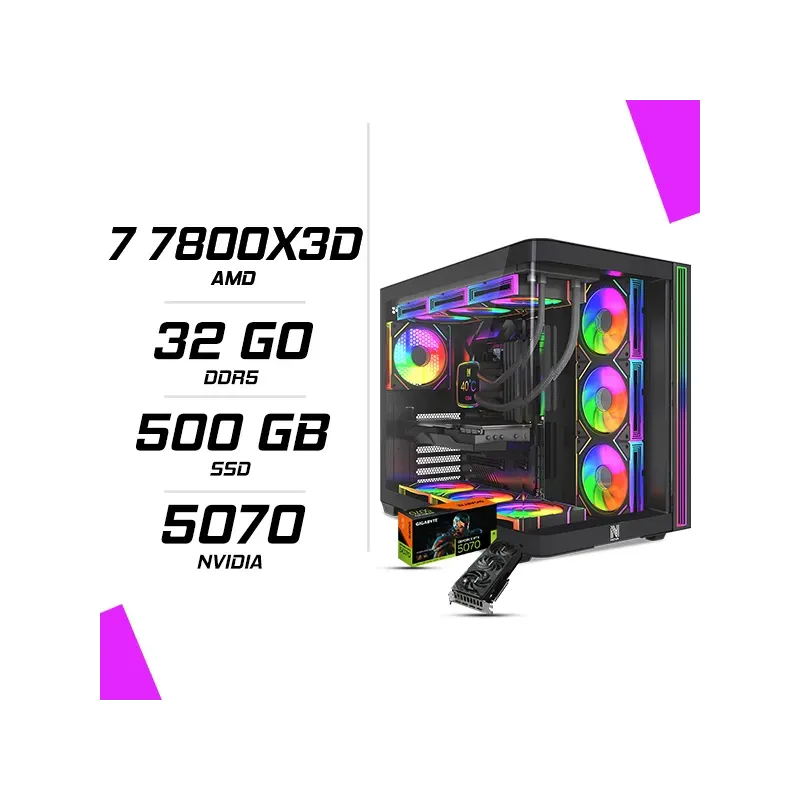 Pc Gamer Amd Ryzen 7 7800x3d Rtx 5070 12g thumbnail 2