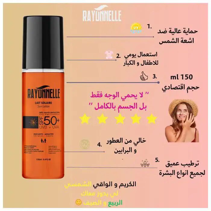 Pack : Lait Solaire Spf 50+ Uva/uvb 150 Ml + Mousse Nettoyante Hydratante 150ml thumbnail 4