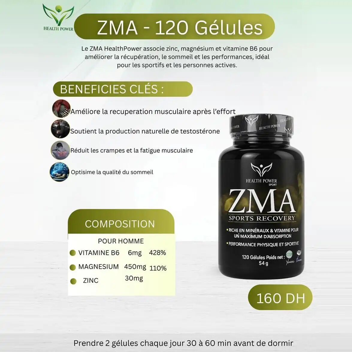 Pack 2 X Boites De Zma Sports Recovery - 120 Gélules