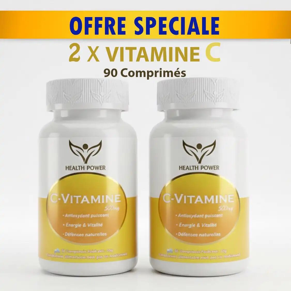 Pack 2 X Boites De Vitamine C Acide Ascorbique 90 Comprimés