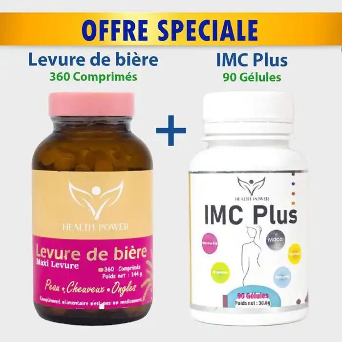 Pack Levure De Bière 360 Comprimés + Imc Plus 90 Gélules