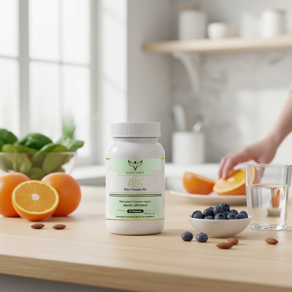 Zinc + Vitamine B6 30 Comprimés - Antioxydant & Immune Support - Mineral Supplement thumbnail 3