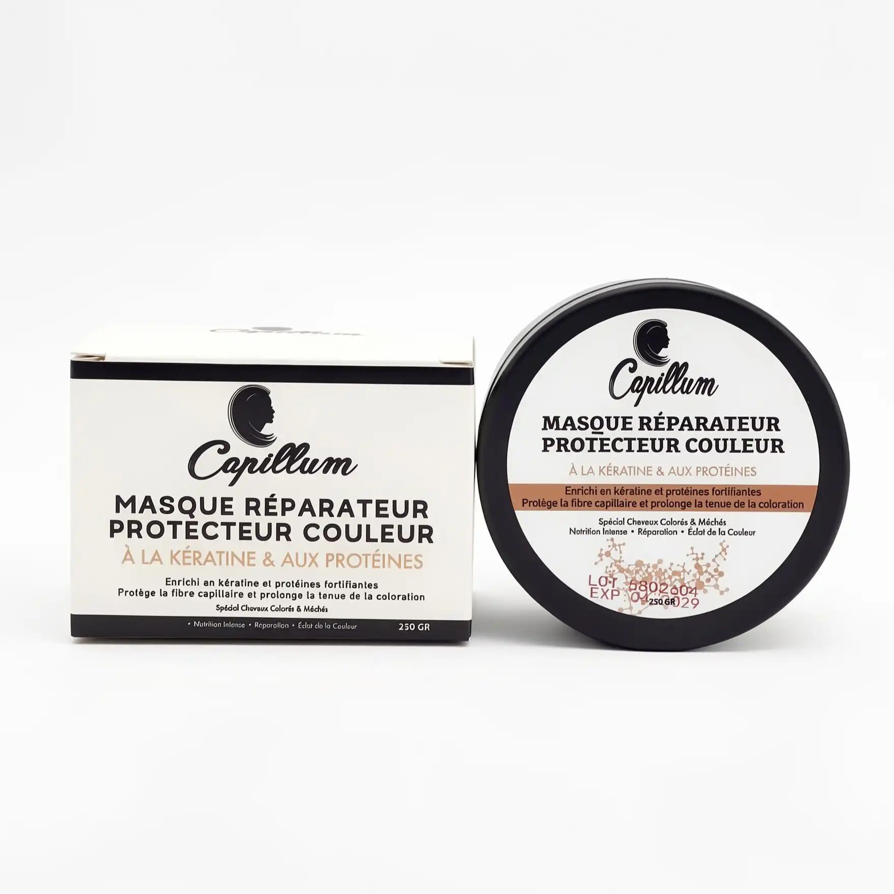 Masque Réparateur Protecteur Couleur 250 Gr - À La Kératine & Aux Protéines