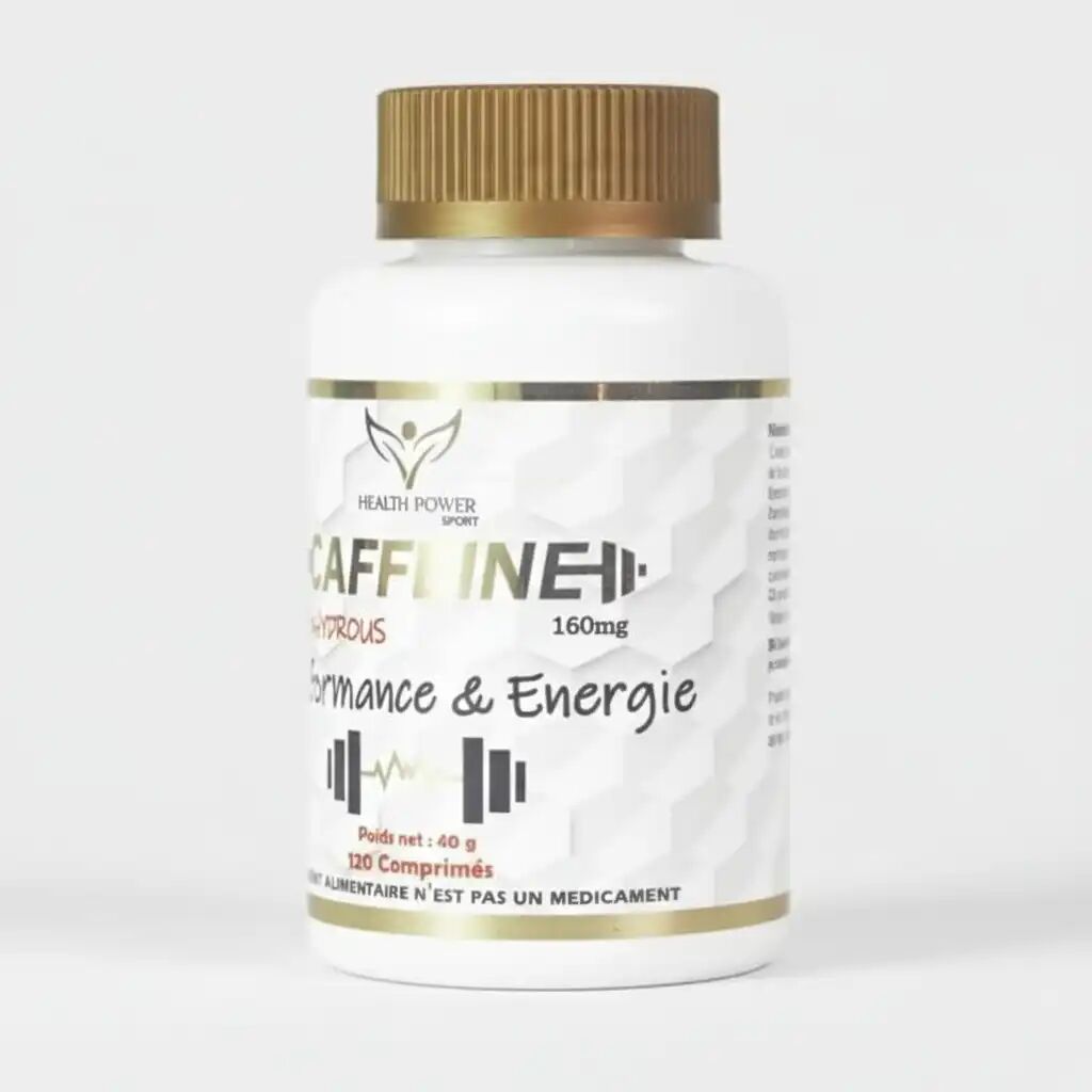 Caffeine Anhydrous 160mg 120 Comprimés - Performances & Energie