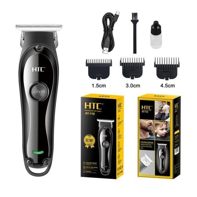 Tondeuse Électrique At-118 Rechargeable Pour Barbe Et Cheveux