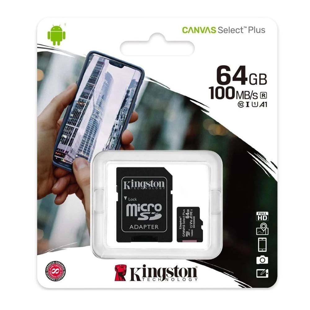 Carte Mémoire Microsdxc Canvas Select Plus De 64 Go.