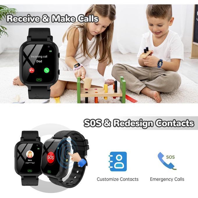 Montre Connectée Enfant Avec Carte Sim Montre Téléphone Avec Sim thumbnail 2