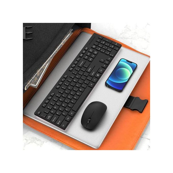 Ensemble Clavier Et Souris Sans Fil Kb-c019, Format Standard Et Fin | Clavier À Membrane 104 thumbnail 3