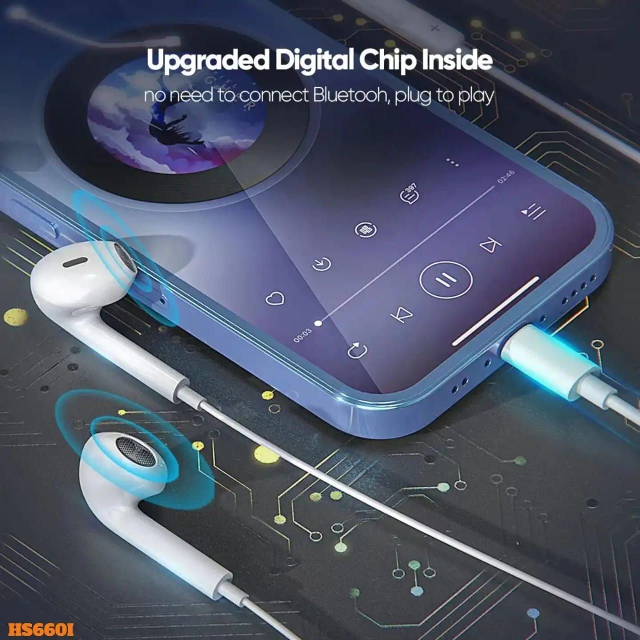 Écouteur Léger Pour Iphone, Avec Puces C100, Sans Bluetooth thumbnail 3