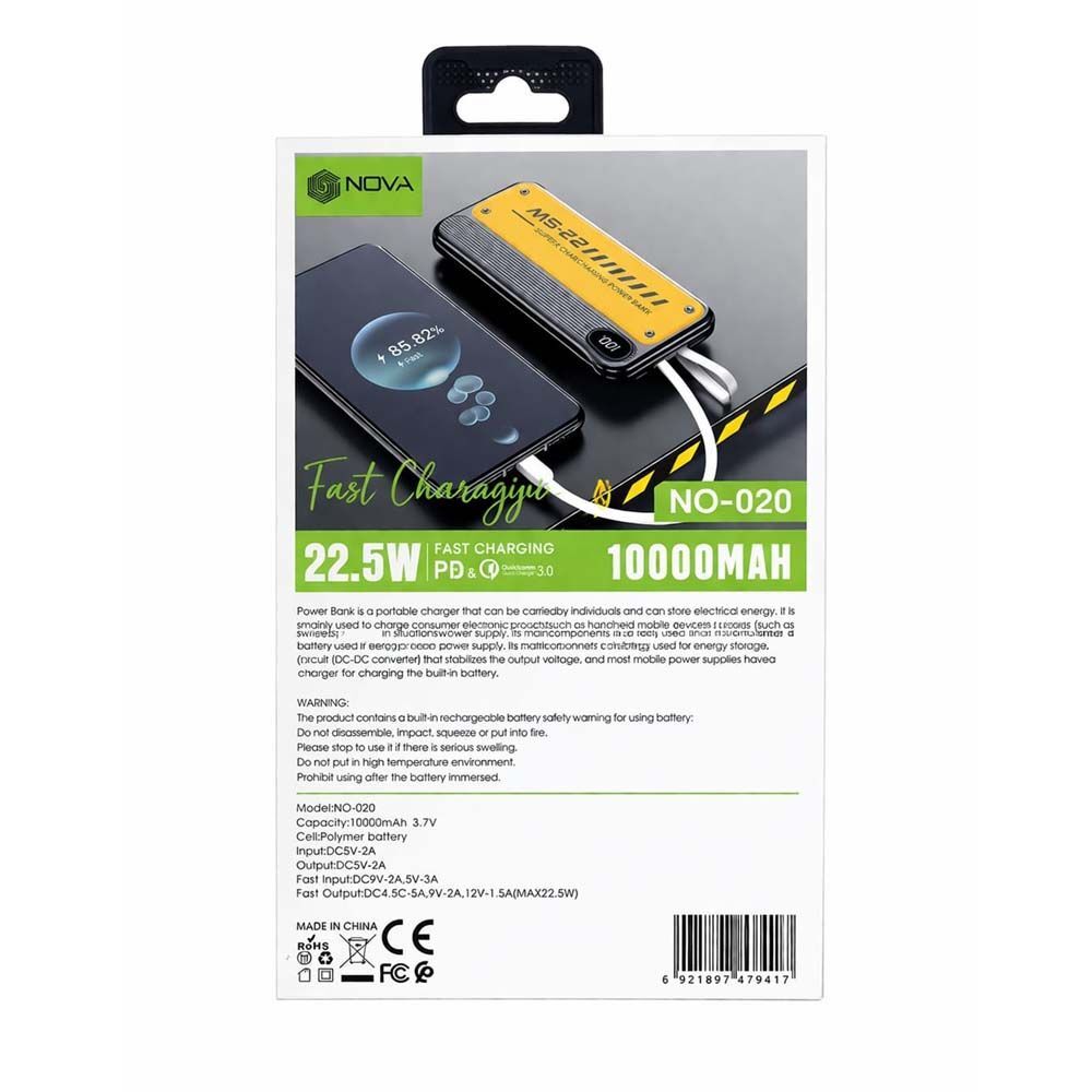 Power Bank Super Charge 10000mah 22.5w