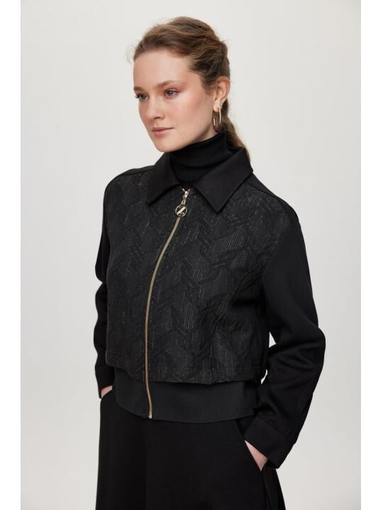 Ensemble Deux Pièces Jupe De Veste Zippée À Motifs Combinaison Double  thumbnail 4