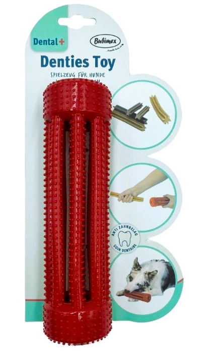 Jouet Denties Toy Rouge Pour Chien, Ø5cm/19cm
