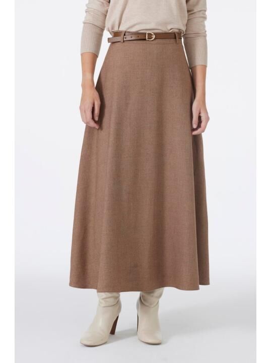 Jupe A Line Ceinturée Etk-0158