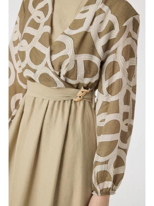 Robe Longue à Motifs "Vizon"