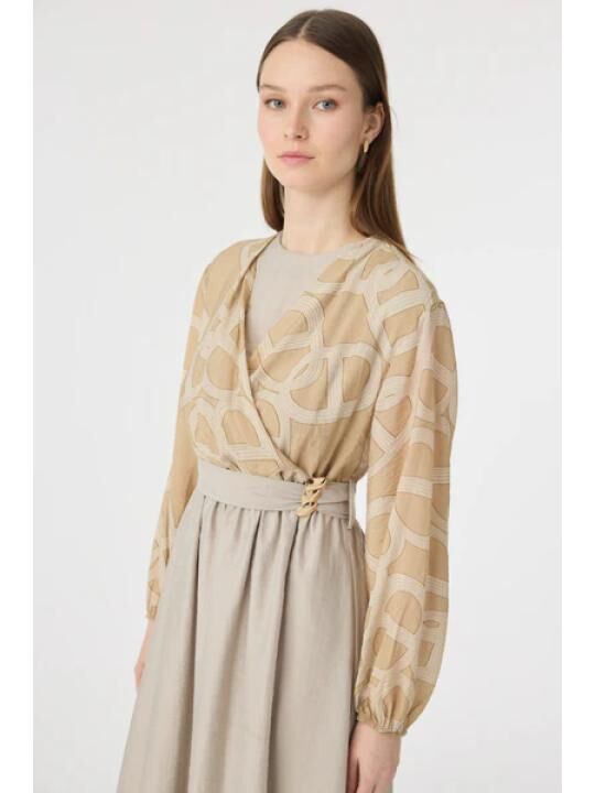 Robe Longue à Motifs "Vizon" thumbnail 1