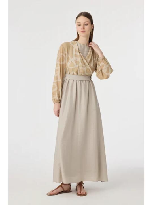 Robe Longue à Motifs "Vizon" thumbnail 2