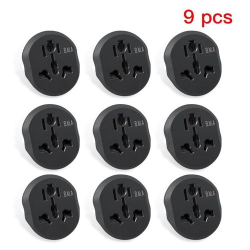 9 Pcs Adaptateur De Prise Usa Us Cn Vers Eu Converter 250v 16a 
