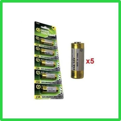 Lot De 5 Piles Alcalines A23 12v Multi-usage (23a / V23ga / P23ga)