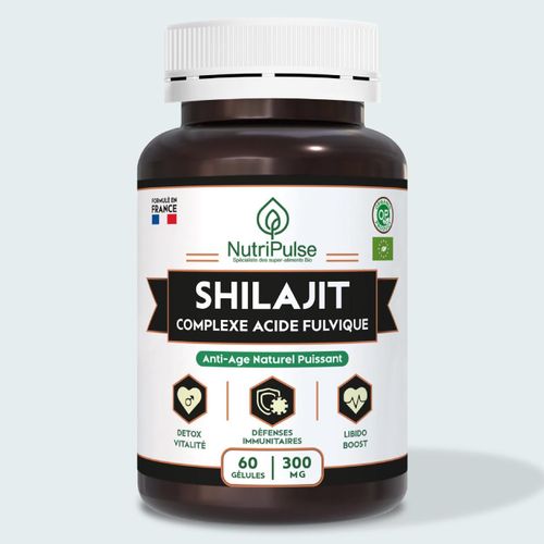  Shilajit Complexe Anti-âge Naturel - Immunité & Boost Libido 60 Gélules