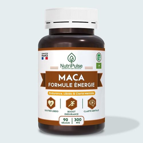 Maca Formule Énergie 300mg – Soutien Libido - Boost Endurance & Clarté Mentale 90 Gélules