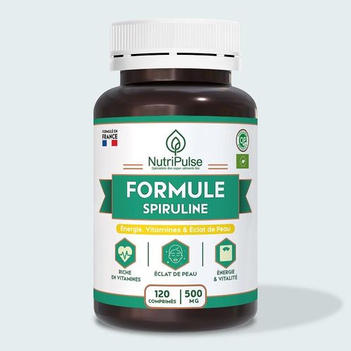 Spiruline 500mg Superfood Riche En Vitamines – Énergie - Vitalité & Éclat De Peau – 120 Comprimés