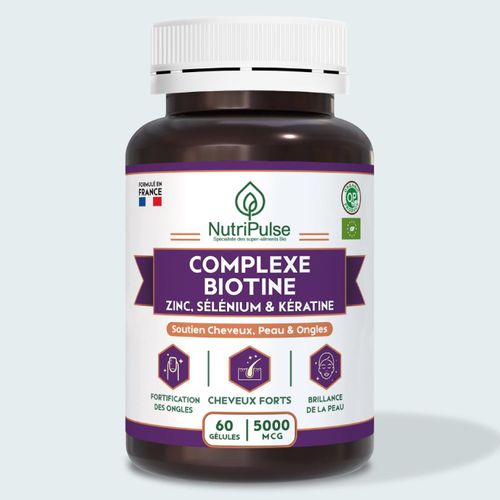 Complexe Biotine 5000 Mcg Zinc Sélénium & Kératine 