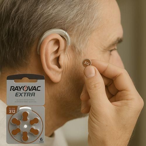 Rayovac Extra 312 – Piles Auditives Zinc-air (x60 Piles – Lot De 10 Boîtes) – Longue Durée – Appareils Auditifs