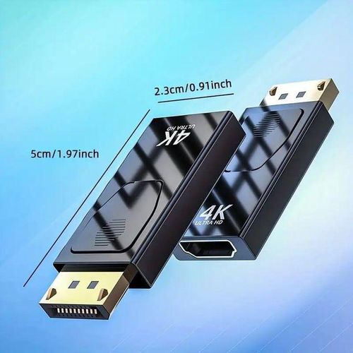 4k 60hz Dp Mâle Vers Hdtv Femelle Adaptateur Haute Définition Hdtv Prend En Charge 4k 1080p Displayport