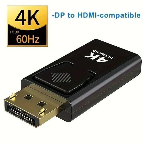 4k 60hz Dp Mâle Vers Hdtv Femelle Adaptateur Haute Définition Hdtv Prend En Charge 4k 1080p Displayport thumbnail 3