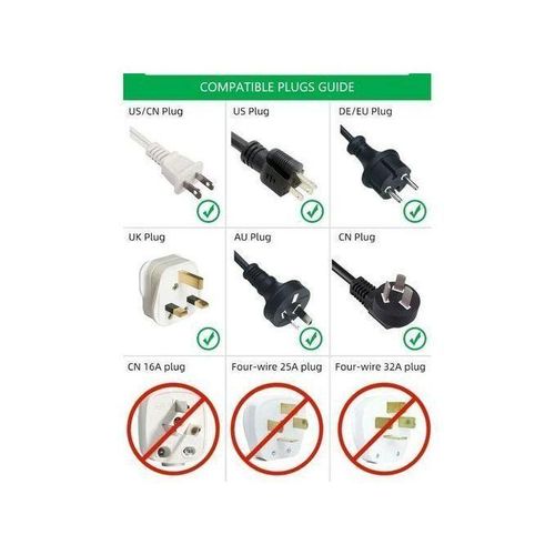 Pack De 4 Pcs De Prise Adaptateur Électrique - Prise Universel Au Us Uk À Ue thumbnail 3