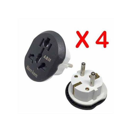 Pack De 4 Pcs De Prise Adaptateur Électrique