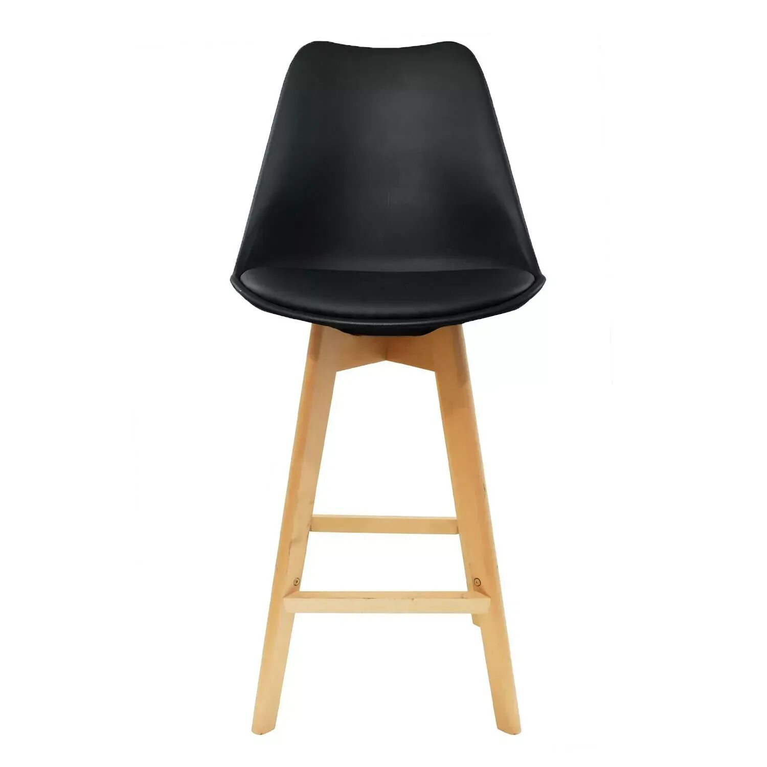 Pack Favela – 4 Tabourets De Bar Noirs & Bois