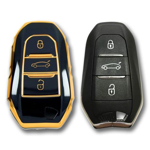 Étui De Protection Pour Clé De Voiture Intelligente Peugeot 5008 3008 Citroën C3 C4