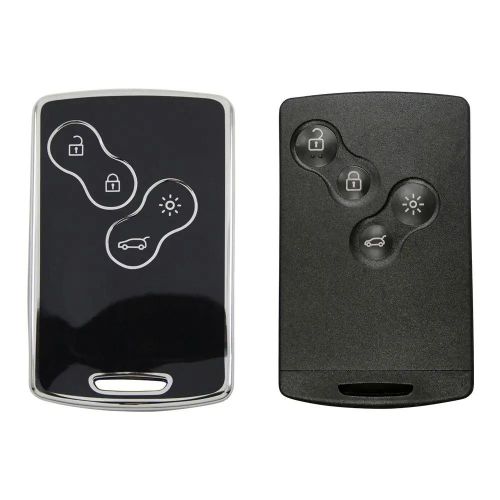 Étui de Protection Clé Renault Noir – Megane 3 / Clio 4, Coque Télécommande Voiture (Couleur Aléatoire)