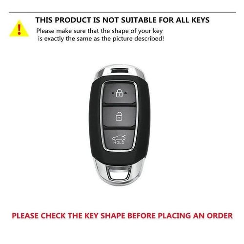 Étui Pour Clé De Voiture À 3/4/5 Boutons - Pour Hyundai I30 Ix35 Kona Encino Solaris Azera Grandeur Ig Accent Santa Fe Palissade .protege Cle .cache Cle