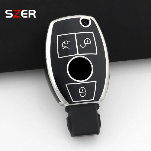 Étui Pour Clé Intelligente De Voiture En Tpu - Coque Pour Mercedes Benz A C E S Classe Gls Gla Glk Glc Cls Cla W204 W221 W212 W205 W176 W463