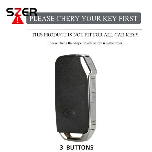 Étui Pour Clé Intelligente De Voiture En Tpu Noir - Pour Kia Sportage R Gt Stinger Sorento Ceed Cerato Forte Niro Soul Telluride Protecteur Sans Clé - Couvre Clef Cache Clé Voiture Télécommande - Smart Key