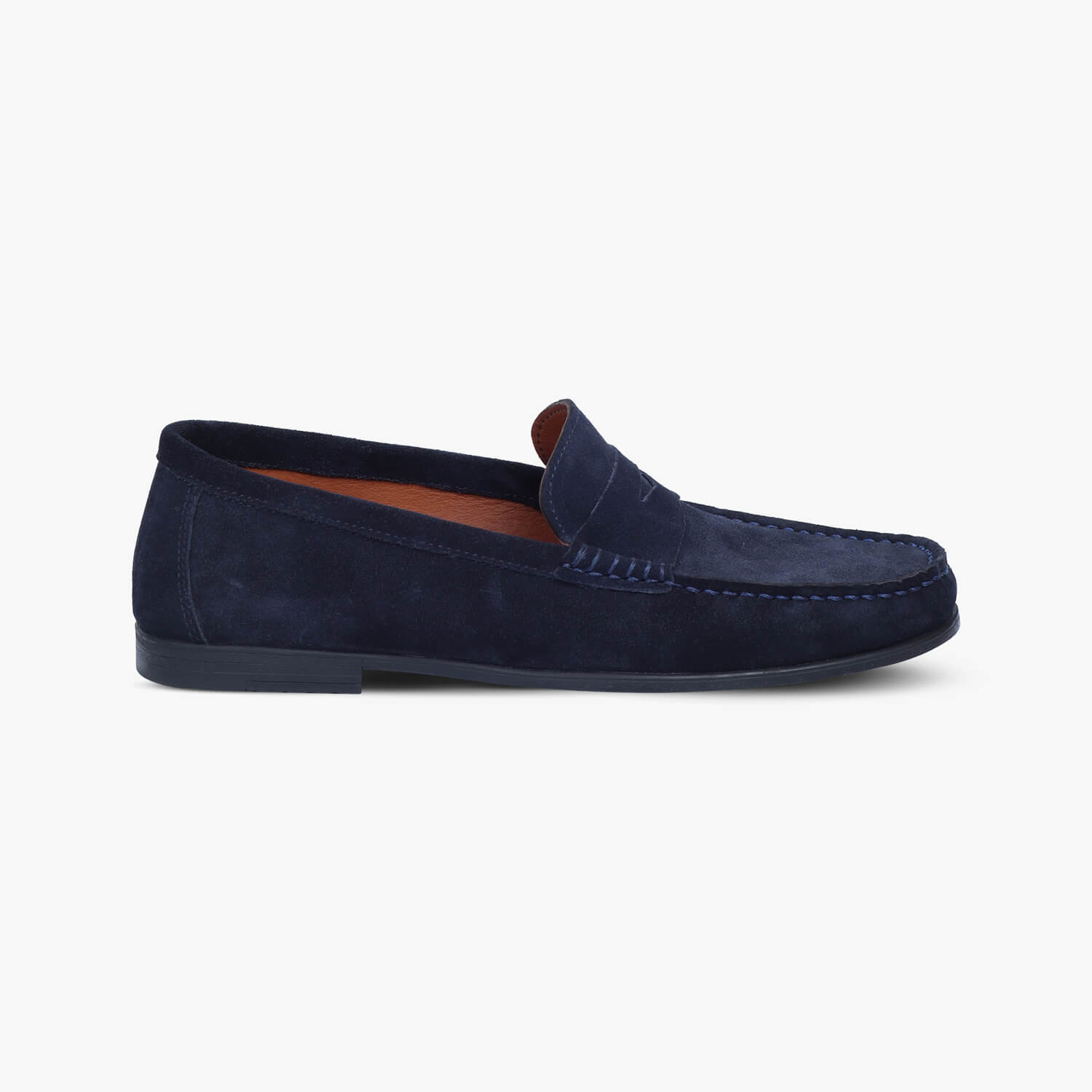 Mens Dark Suede Leather Moccasins