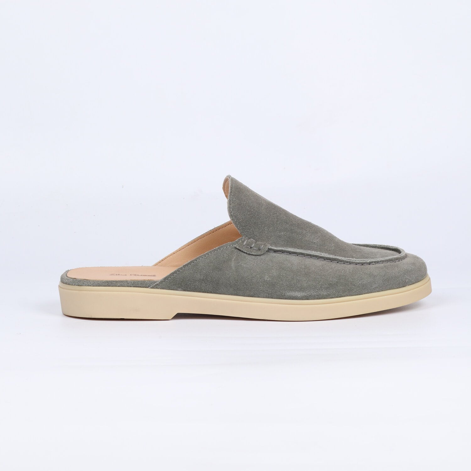 Mens Mint Suede Leather Loafers