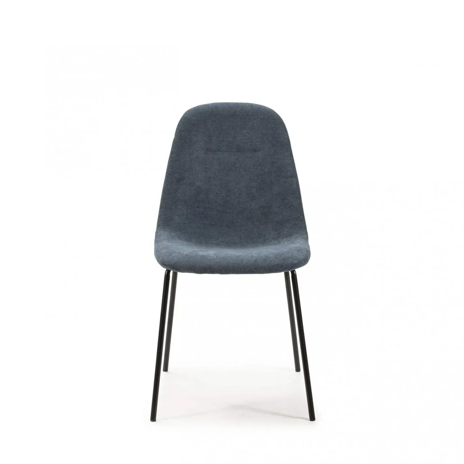 Pack Renne – Lot De 6 Chaises De Séjour En Tissu Bleu & Métal Noir