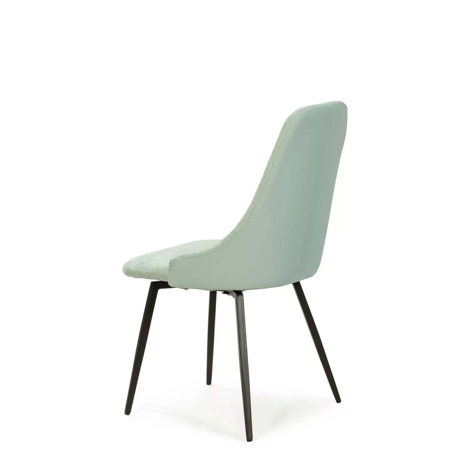 Pack Arthur – Table En Pierre Frittée Effet Marbre & 4 Chaises Pivotantes Elma Turquoise (vert Menthe) thumbnail 4