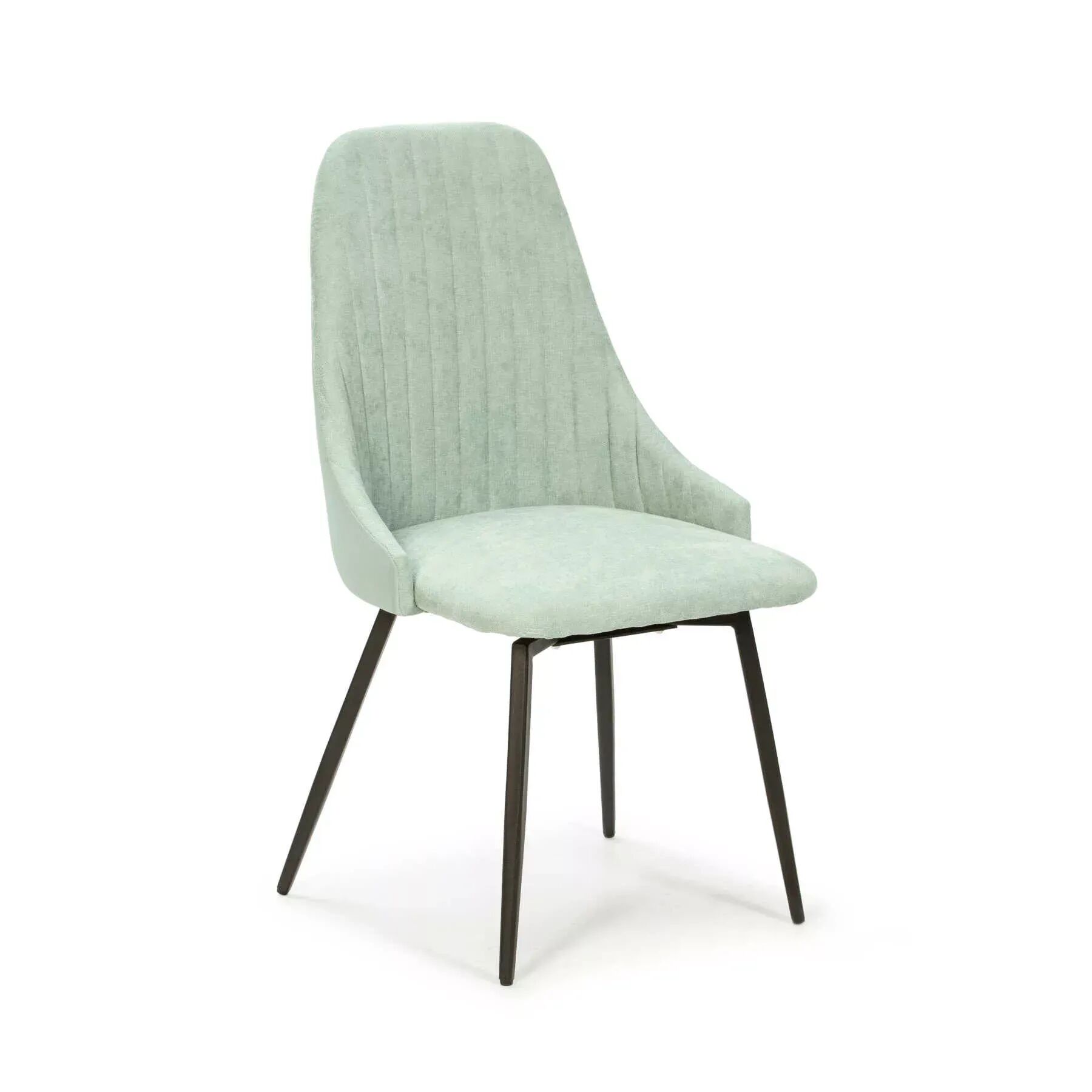 Pack Arthur – Table En Pierre Frittée Effet Marbre & 4 Chaises Pivotantes Elma Turquoise (vert Menthe) thumbnail 3